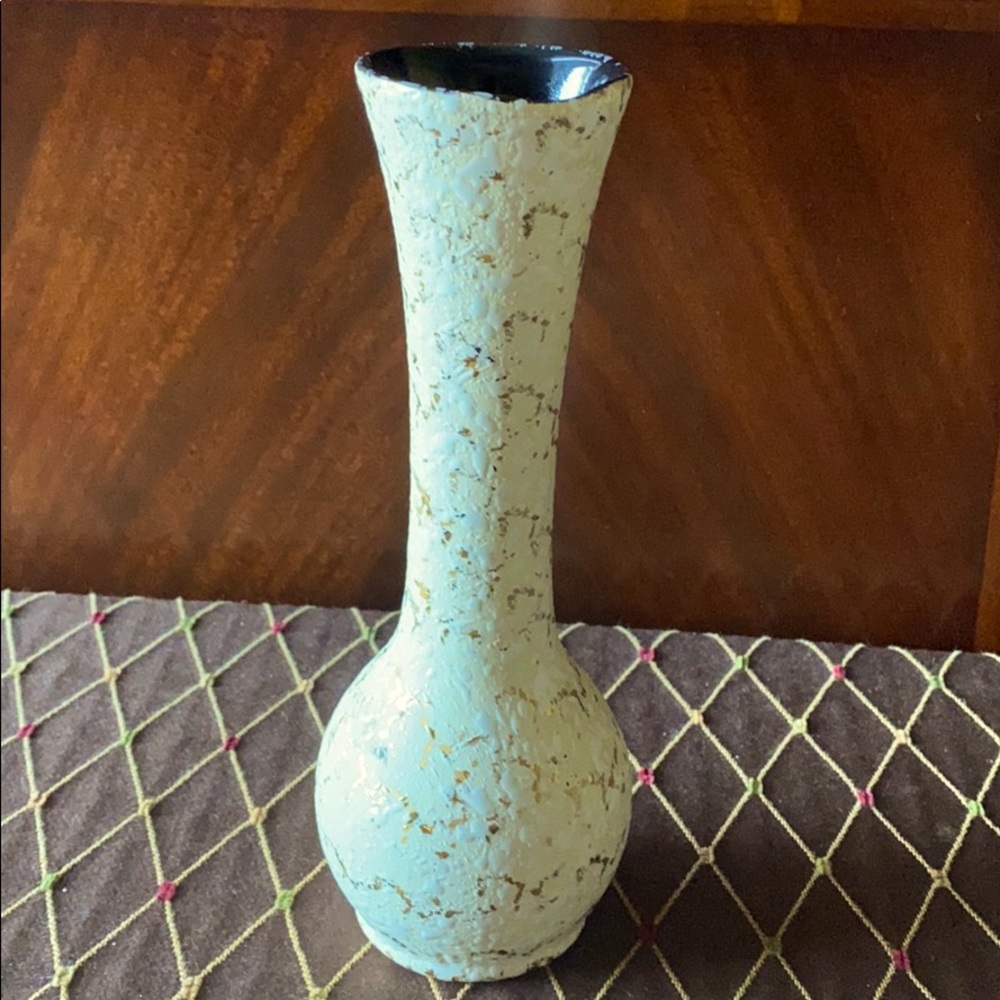 American Bisque Vase 22k Gold